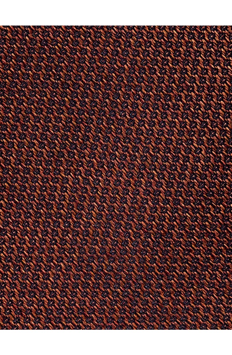Michael Kors Big & Tall Woven Textured Tie, Alternate, color, Rust