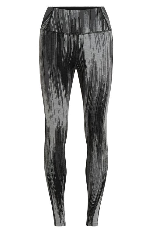 Icebreaker 260 Vertex Merino Wool High Waist Leggings In Black