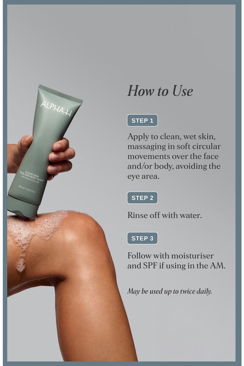 Clear Skin Daily Face and Body Wash, Alternate, color, None