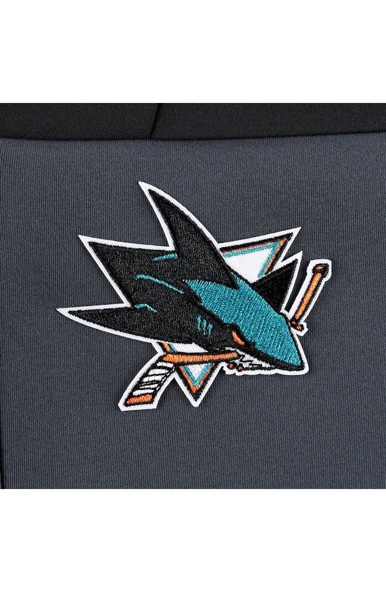 ANTIGUA Women's Antigua Black/Gray San Jose Sharks Protect Full-Zip Jacket, Alternate, color, Black