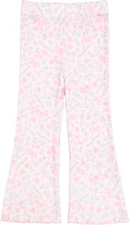 Sweet Wink Bow & Bloom Print Flare Legging (baby)