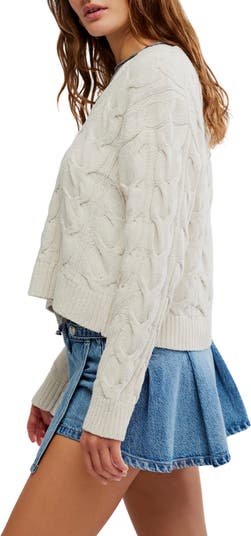 Washed Cable Sweater