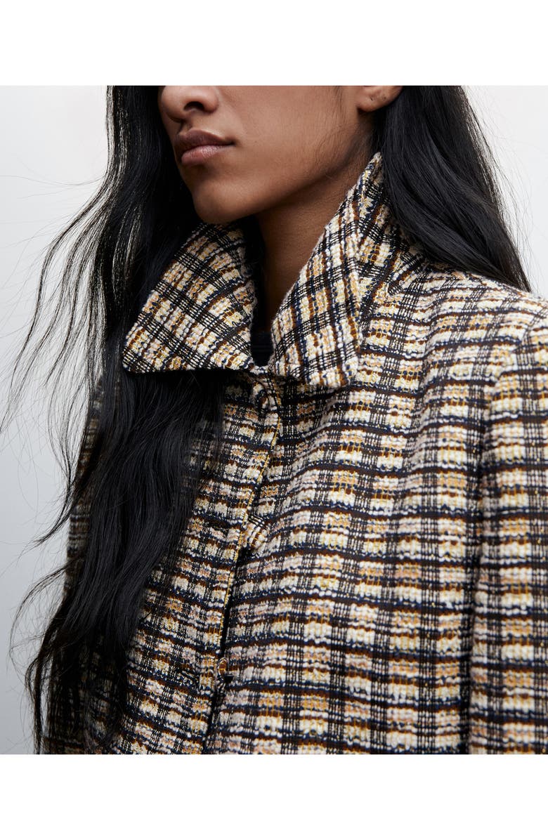 MANGO Check Tweed Jacket, Alternate, color,