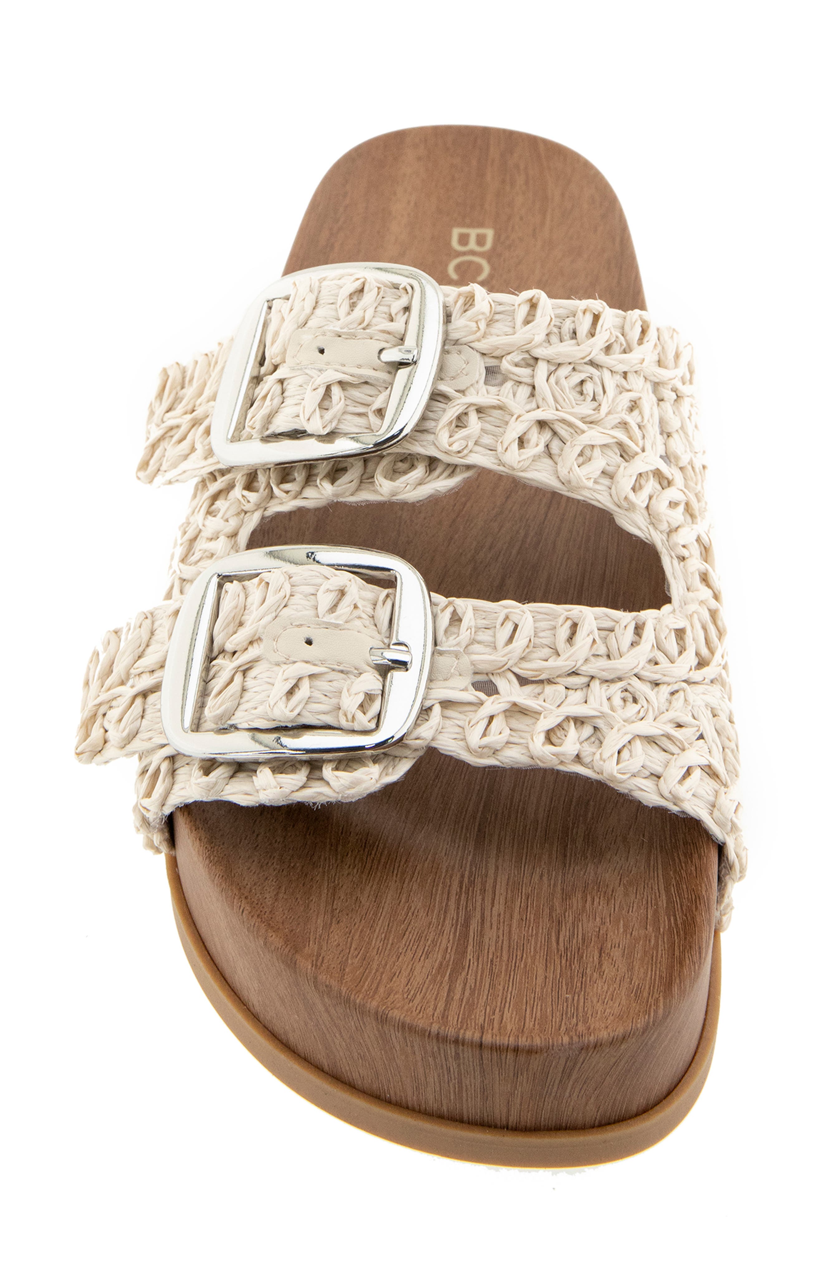 Sanzia Platform Slide Sandal, Alternate, color, IVORY CREAM