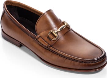 To Boot New York Horsebit Loafers Mens 7 Brown Leather Slip On Dress Shoes Italy To Boot New York Loafers Mens 8 Tan Leather Horsebit Slip On  main image 3