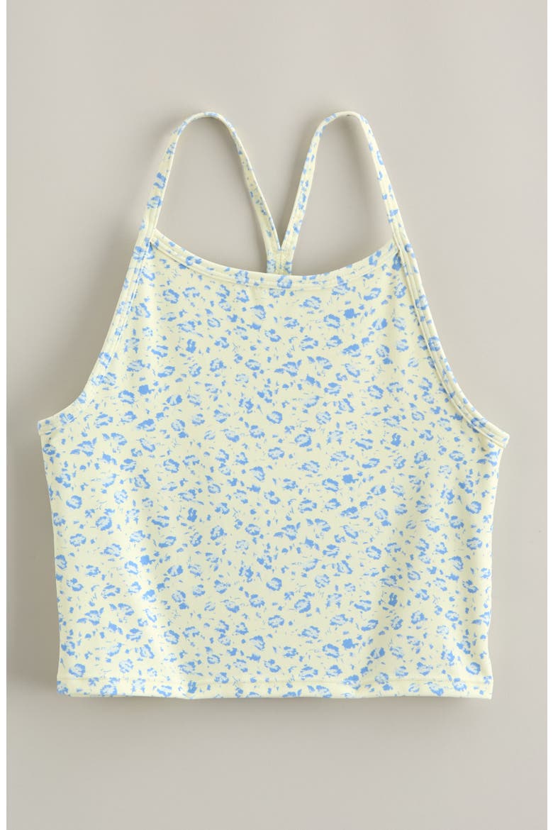 Kids' Ace Racerback Tank, Main, color, YELLOW FROST MAGGIE FLORAL