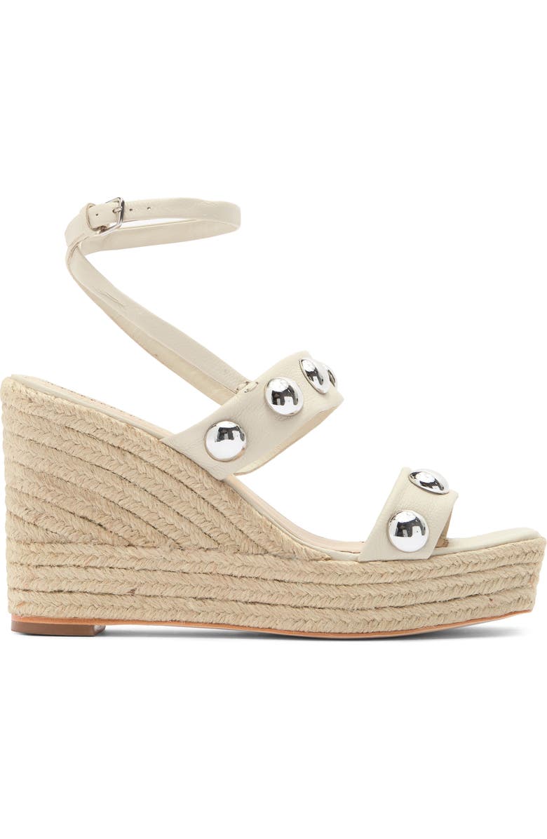 Cinq à Sept Georgia Studded Espadrille Ankle Strap Platform Wedge Sandal, Alternate, color,