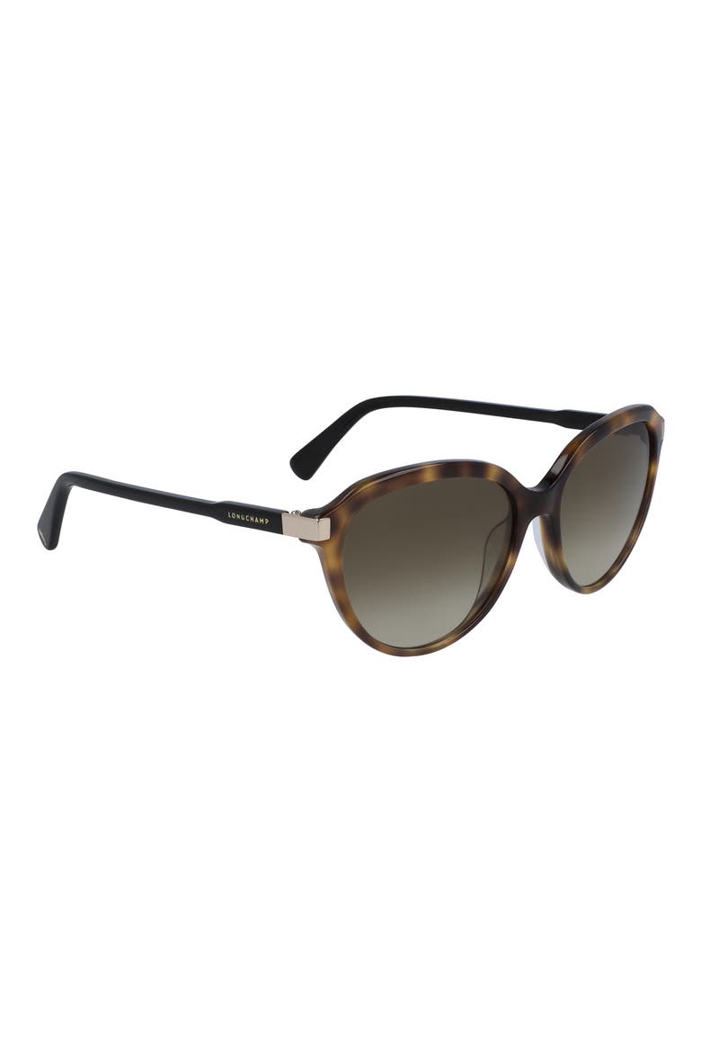 Le Pliage 56mm Gradient Tea Cup Sunglasses, Alternate, color, HAVANA/BLACK