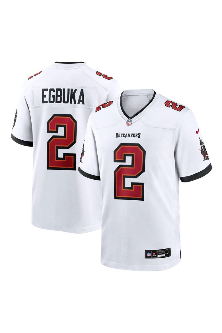 Men's Nike Emeka Egbuka White  Tampa Bay Buccaneers  Game Jersey, Main, color, White