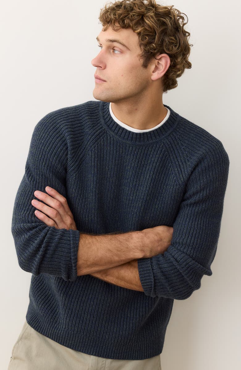 Marine Layer Inverness Rib Crewneck Sweater, Alternate, color,