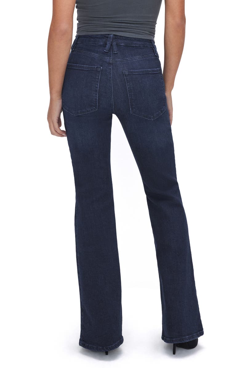 Good American Good Petite Flare Jeans, Alternate, color, Blue004