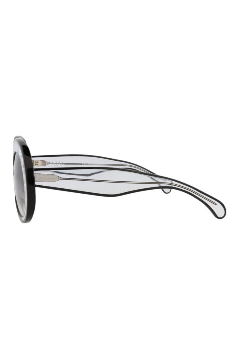 54mm Gradient Round Sunglasses, Alternate, color, CRYSTAL CRYSTAL GREY