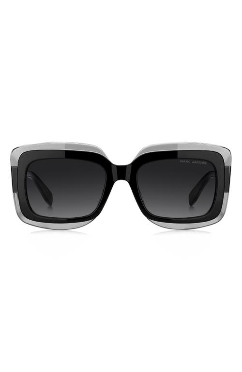 Marc Jacobs 54mm Rectangular Sunglasses In Black