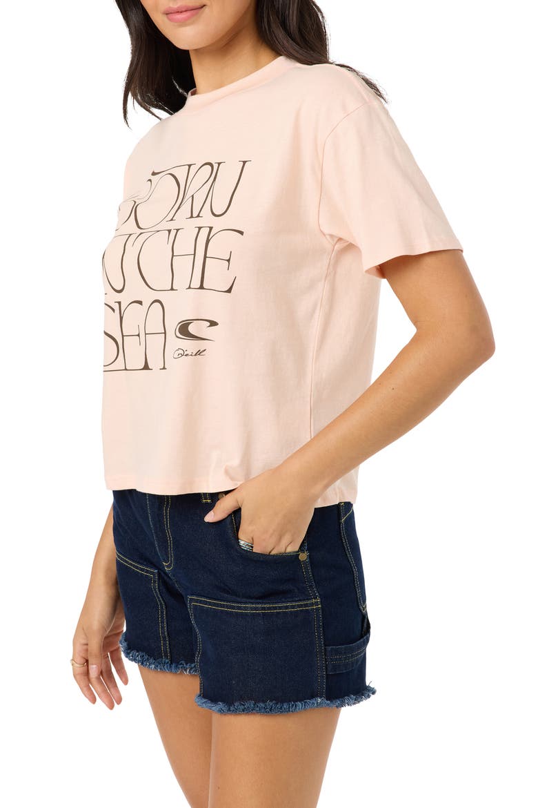 Born in the Sea Graphic Tee, Alternate, color, PEACH LIGHT