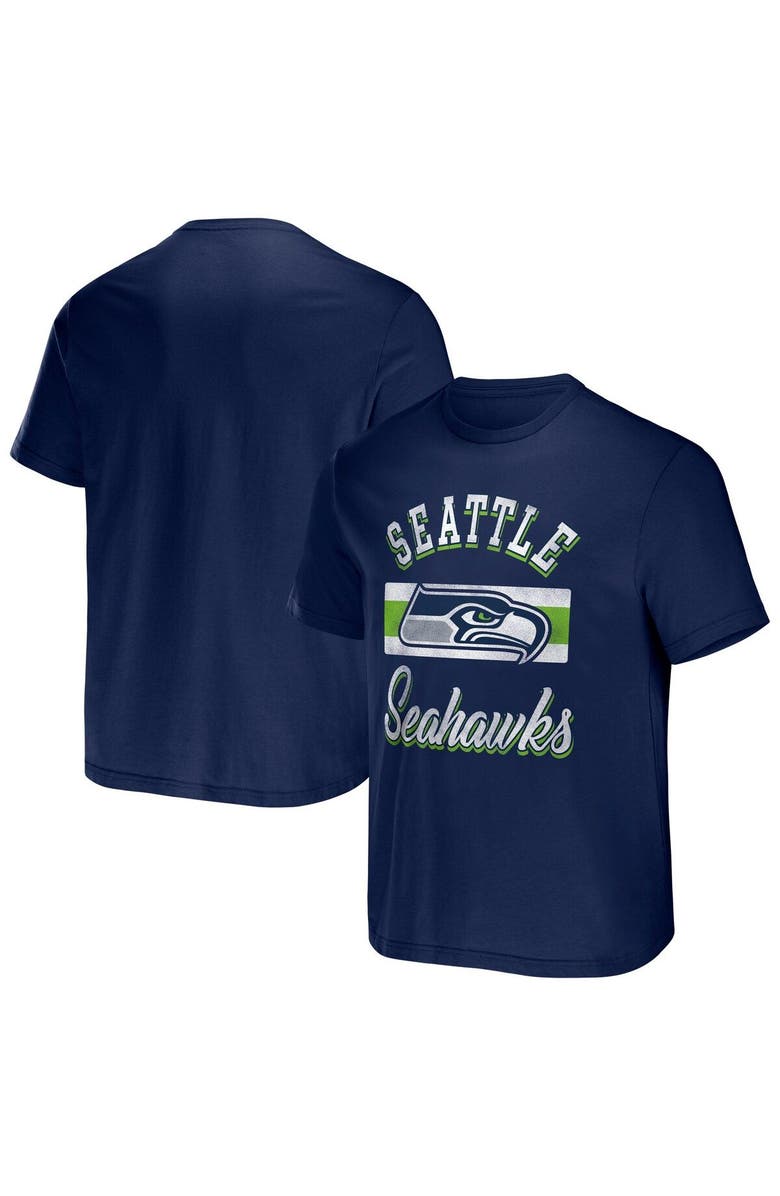 NFL X DARIUS RUCKER Men's NFL x Darius Rucker Collection by Fanatics College Navy Seattle Seahawks Stripe T-Shirt, Main, color, Navy