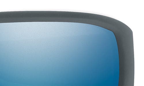 Smith Hookset 62mm Chromapop™ Polarized Oversize Wraparound Sunglasses In Blue