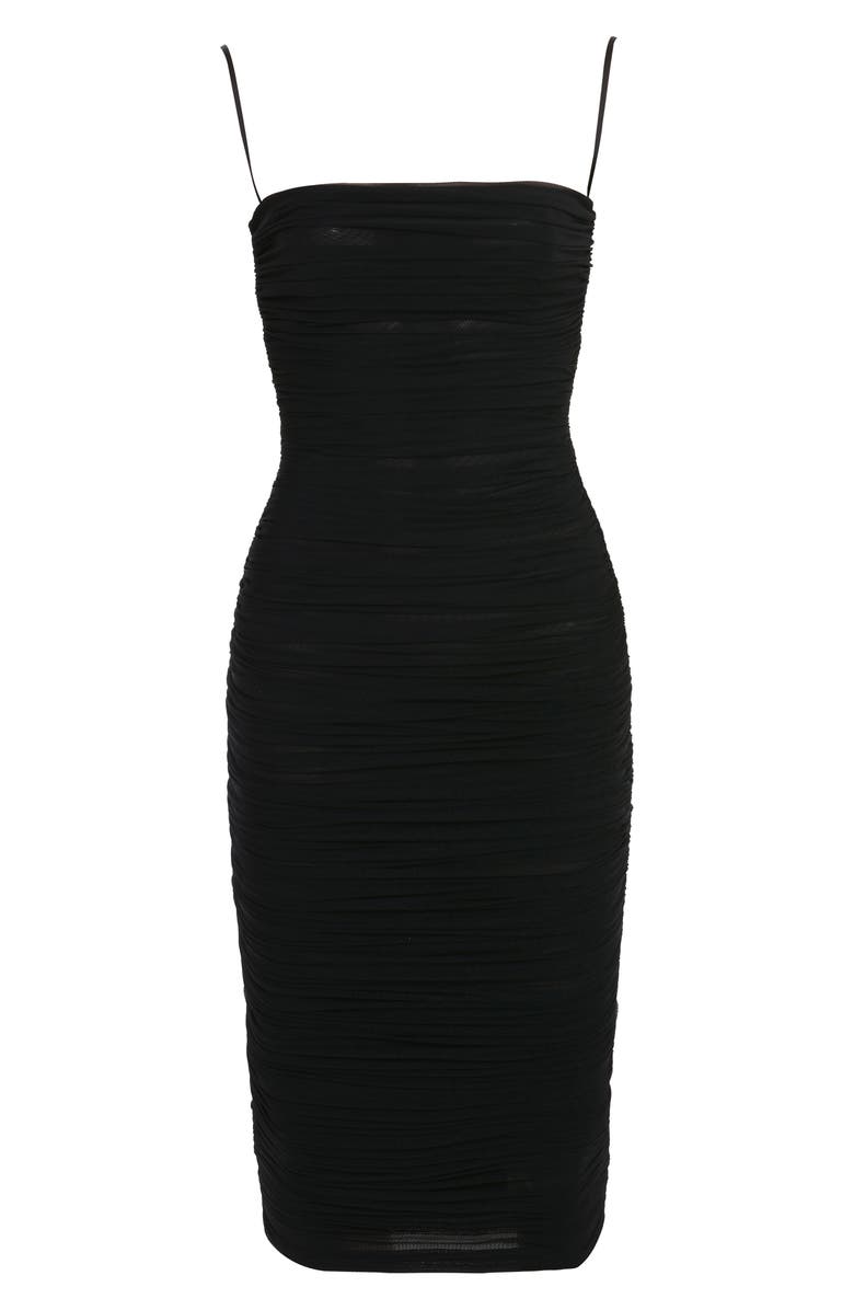 HOUSE OF CB Sirene Ruched Mesh Dress, Alternate, color,