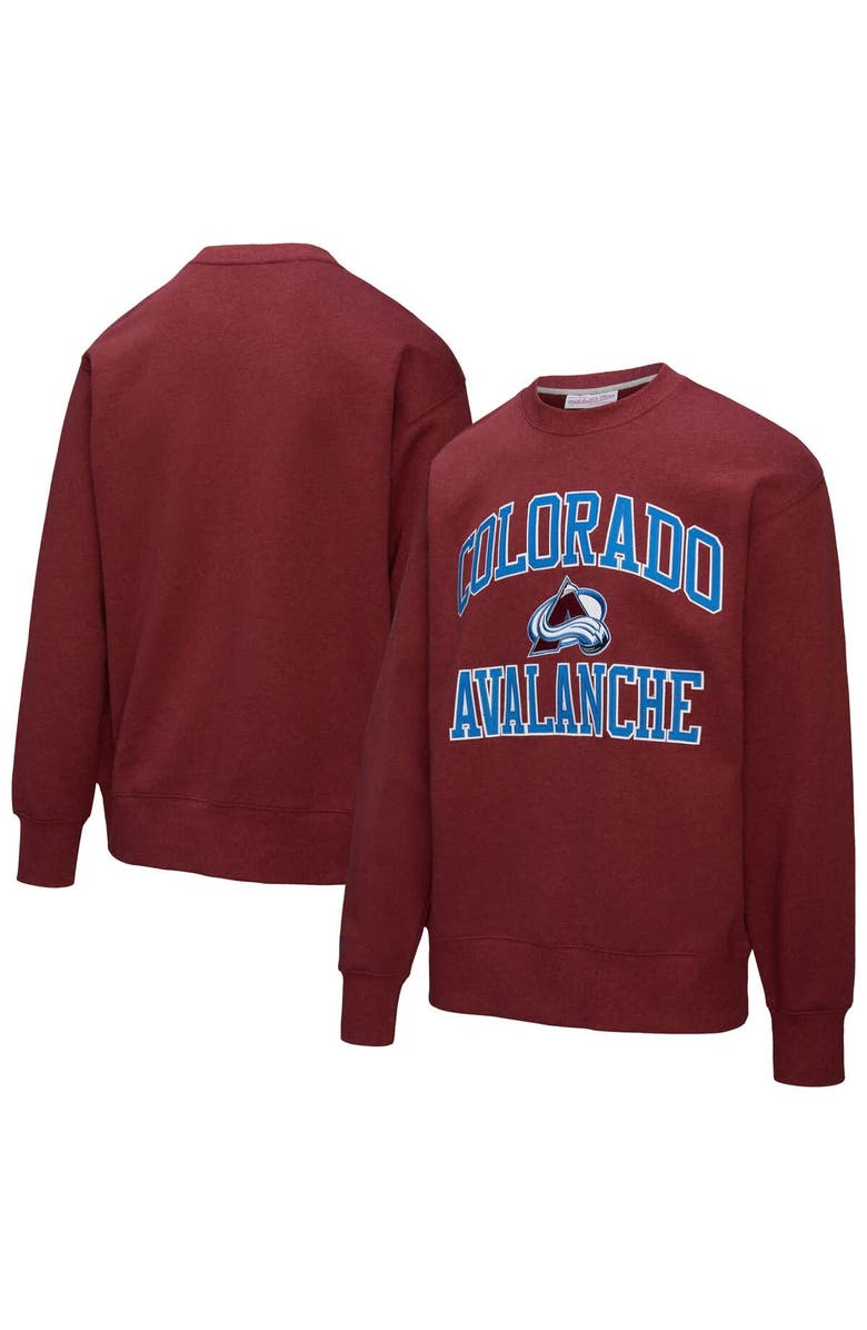 Mitchell & Ness Men's Mitchell & Ness Burgundy Colorado Avalanche Playoff Win Fleece Pullover Sweatshirt, Alternate, color, Burgundy