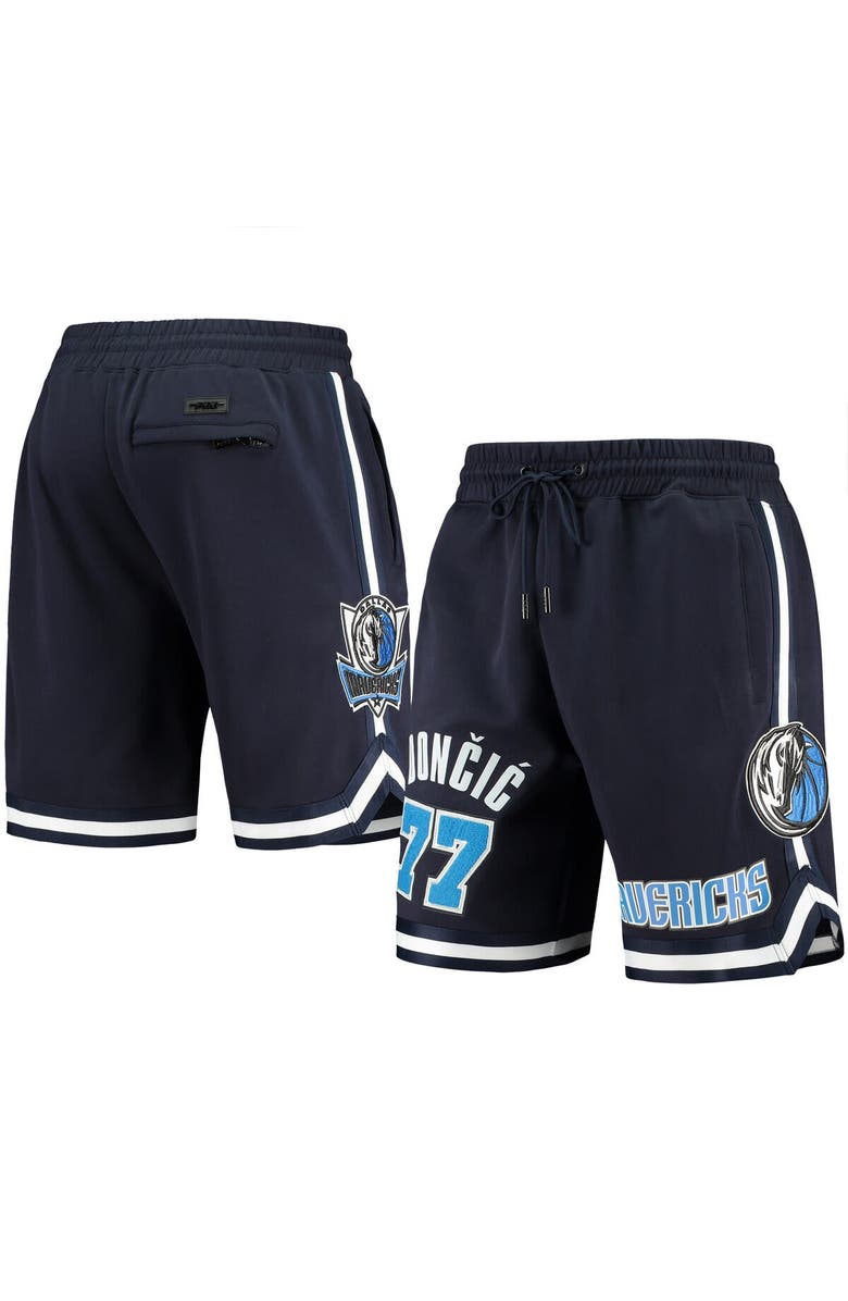 PRO STANDARD Men's Pro Standard Luka Doncic Navy Dallas Mavericks Logo Team Player Shorts, Main, color,