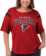 G-III 4HER BY CARL BANKS Women's G-III 4Her by Carl Banks Red Atlanta Falcons Plus Size Linebacker T-Shirt