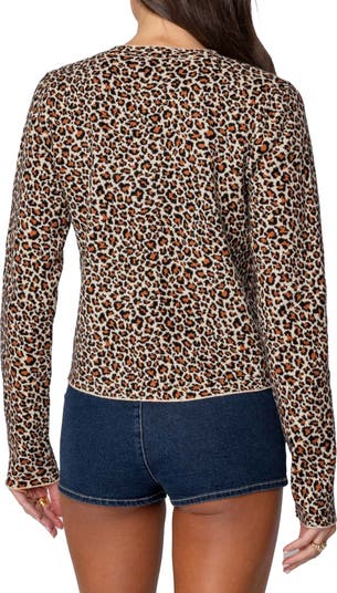 新品　Cardigan Jacket Animal Print Dangerously Beautiful Leopard Cardigan - Yellow | Fashion Nova