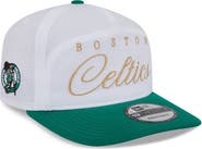 New Era Men's New Era White/Kelly Green Boston Celtics 2025 NBA Draft On-Stage Nylon 19TWENTY Adjustable Hat