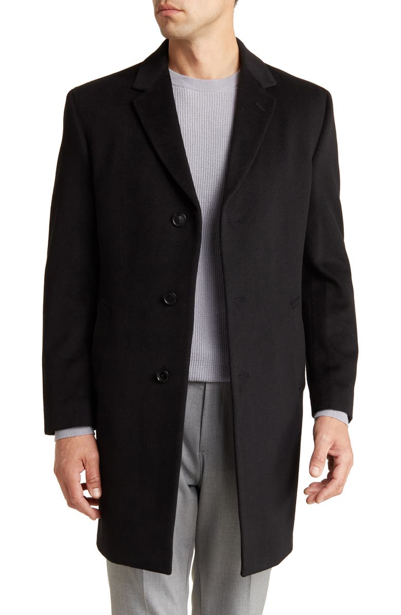 Nautica Camber Wool Blend Coat, Main, color, Black