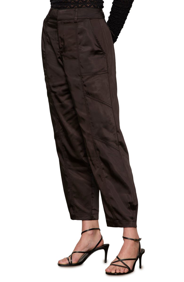 Sanctuary Sahara Tapered Satin Utility Pants, Alternate, color,