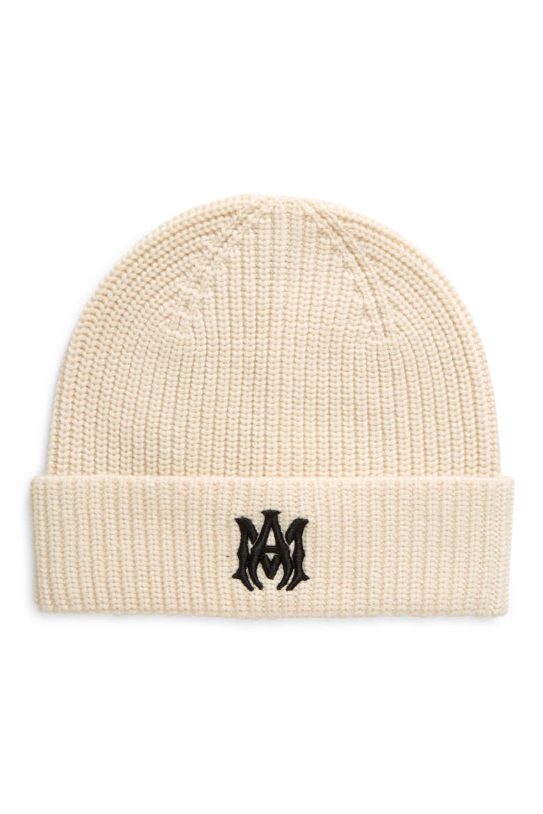 M.A. Logo Beanie, Main, color, ALABASTER