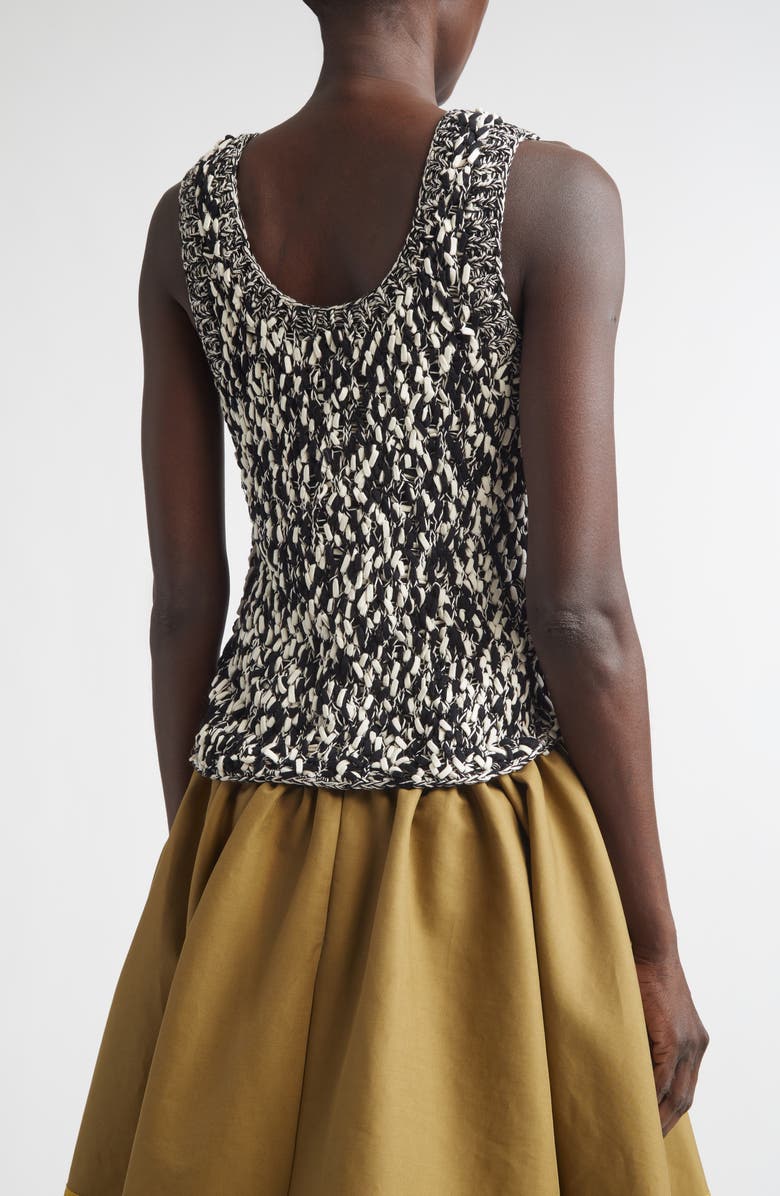 Christopher John Rogers Marled Cotton Sweater Tank, Alternate, color, Black Multi