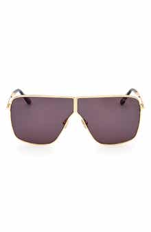 TOM FORD Huxley 68mm Oversize Navigator Sunglasses