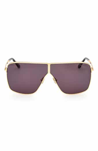 TOM FORD Huxley 68mm Oversize Navigator Sunglasses