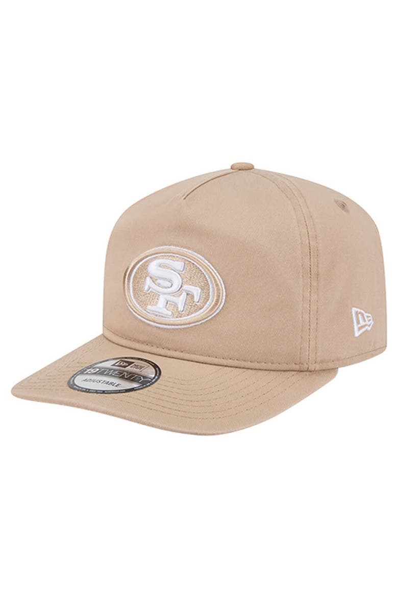 Men's New Era Tan San Francisco 49ers 19TWENTY Adjustable Hat, Main, color, Tan
