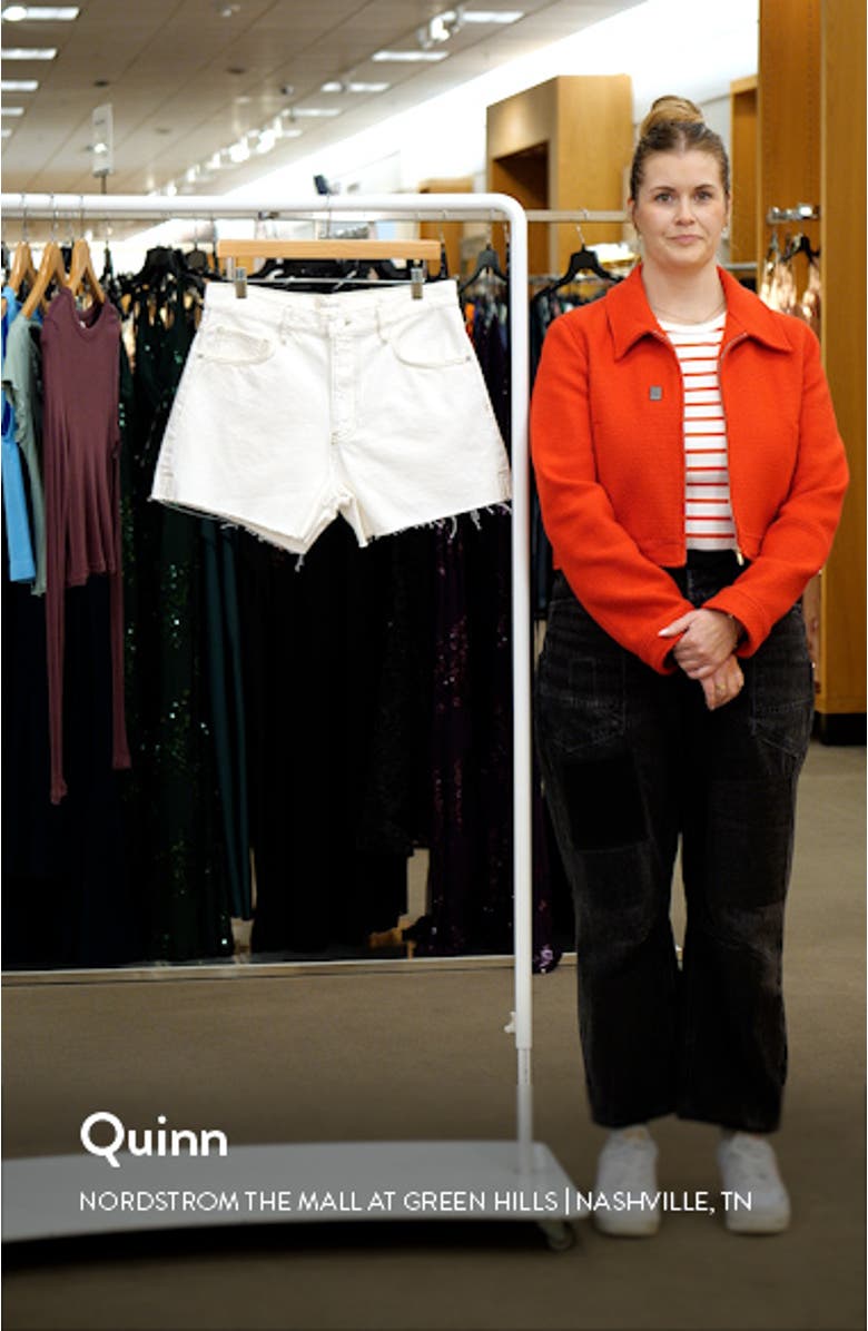 Le Super High Raw Hem Cutoff Denim Shorts, sales video thumbnail