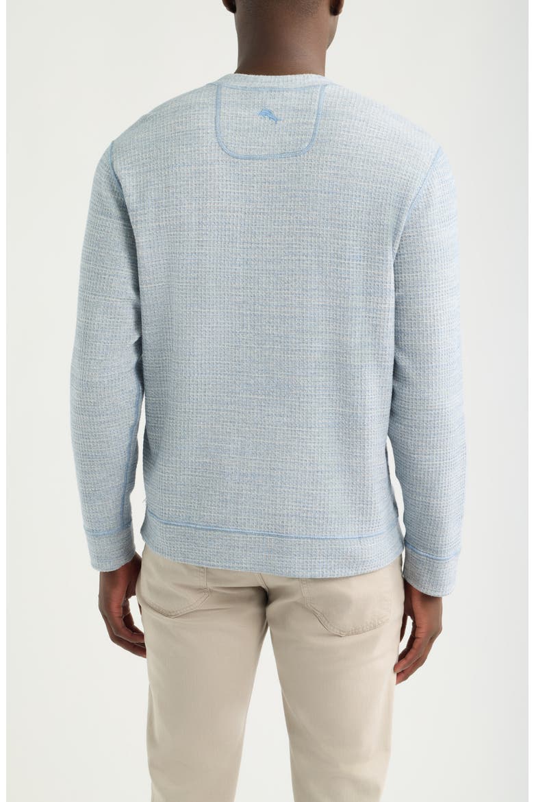 Fairmonte Abaco Reversible Notch Neck Sweatshirt, Alternate, color, DOCKSIDE BLUE HEATHER