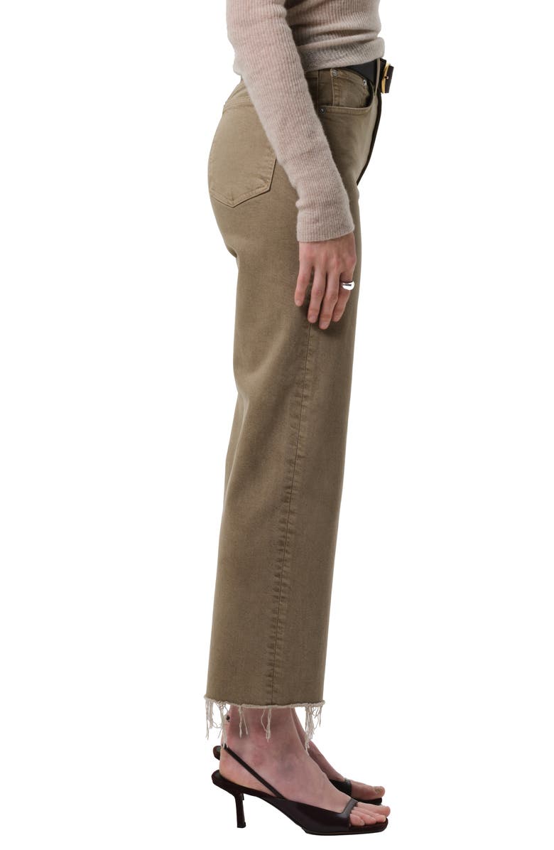 Citizens of Humanity Palma High Waist Ankle Straight Leg Jeans, Alternate, color, Bezal Olive Green