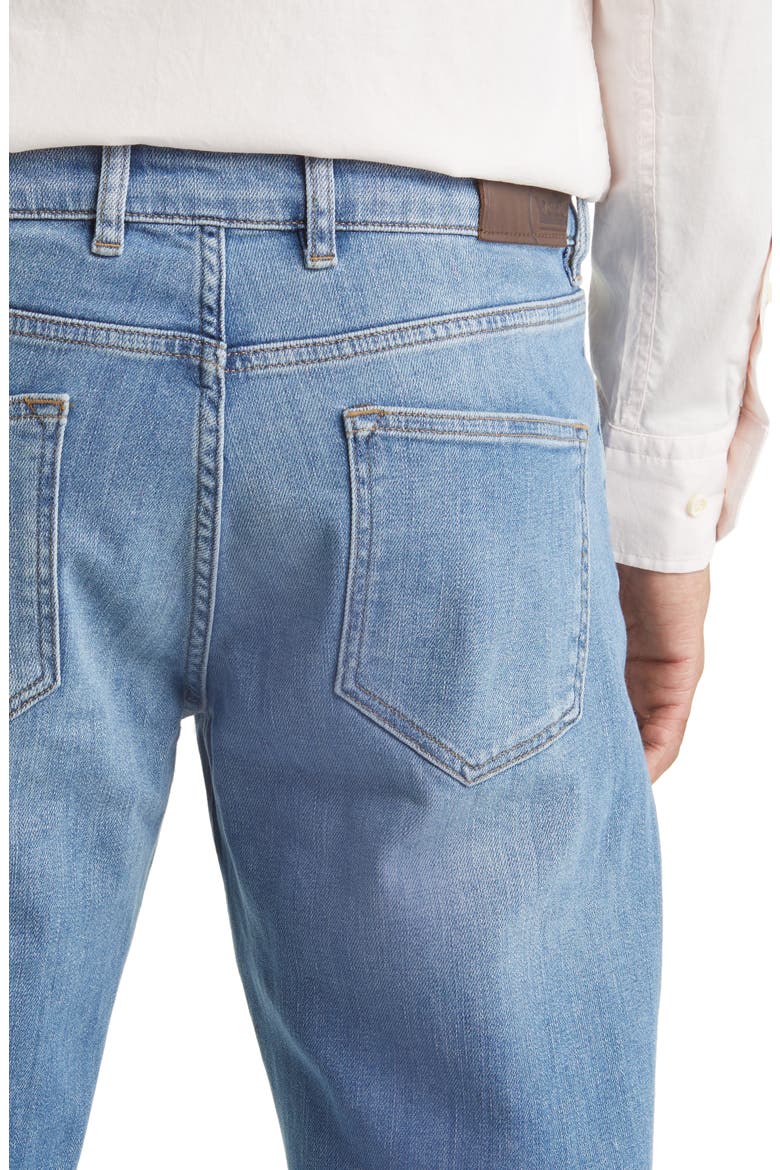 Crown Crafted Washed Five Pocket Straight Leg Jeans, Alternate, color, STONE WASHED BLUE