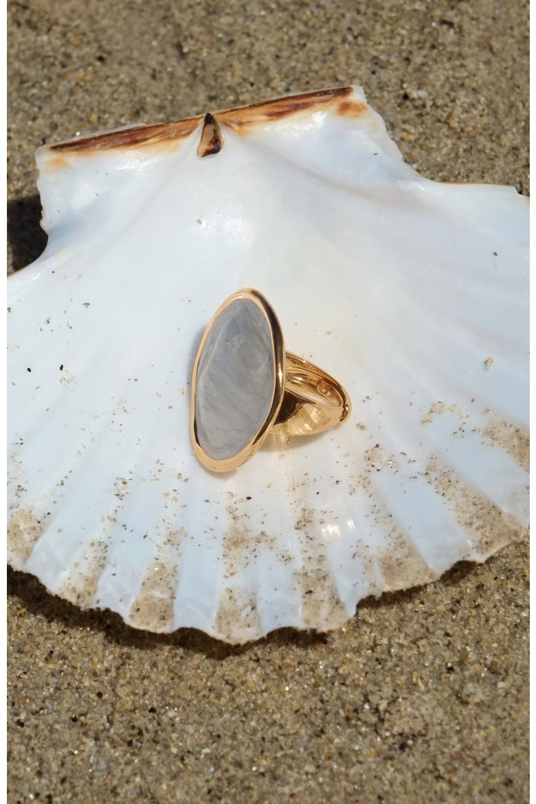 Ripple Ring, Alternate, color, White & Gold