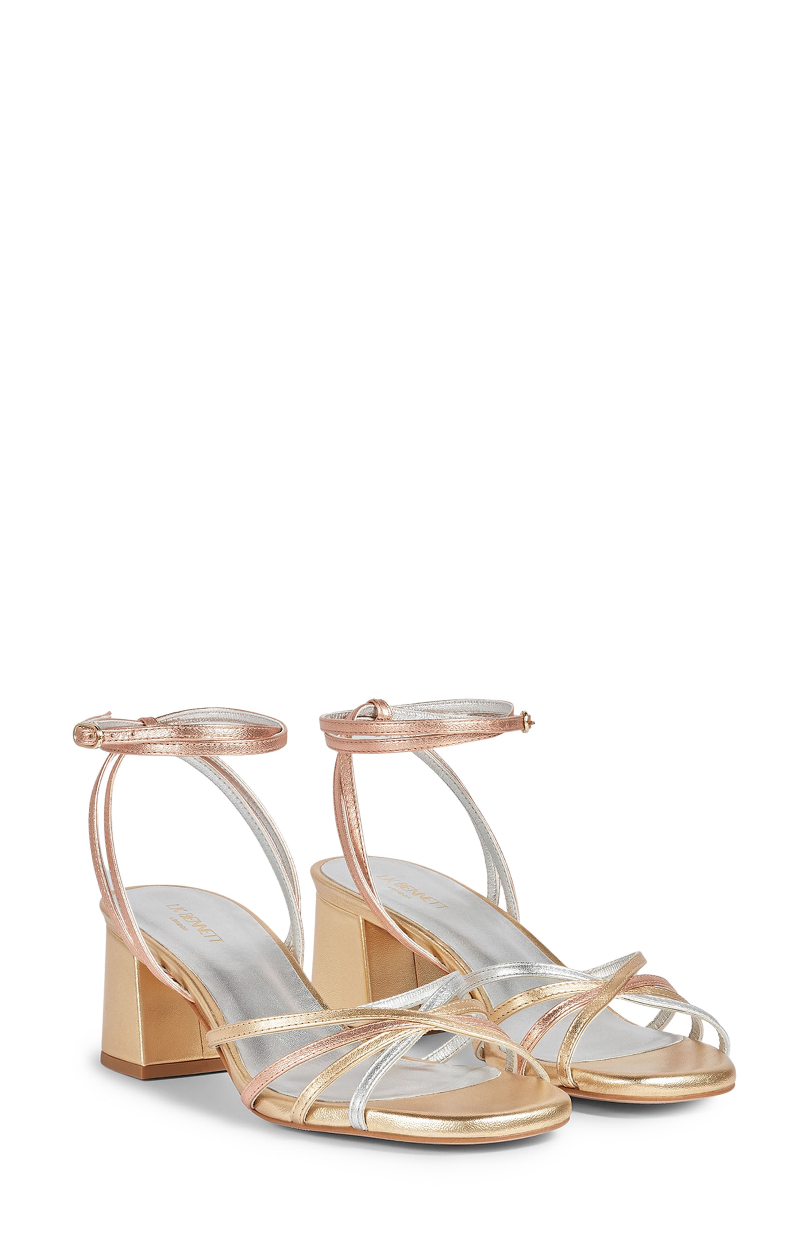 LK Bennett Starlet Ankle Strap Sandal, Main, color, 