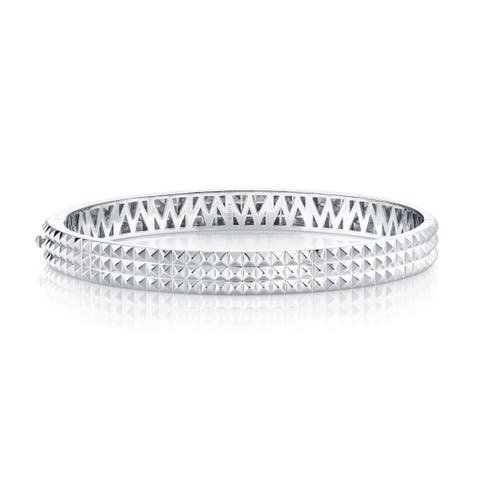 Mens Tetra Hinged Bangle Bracelet