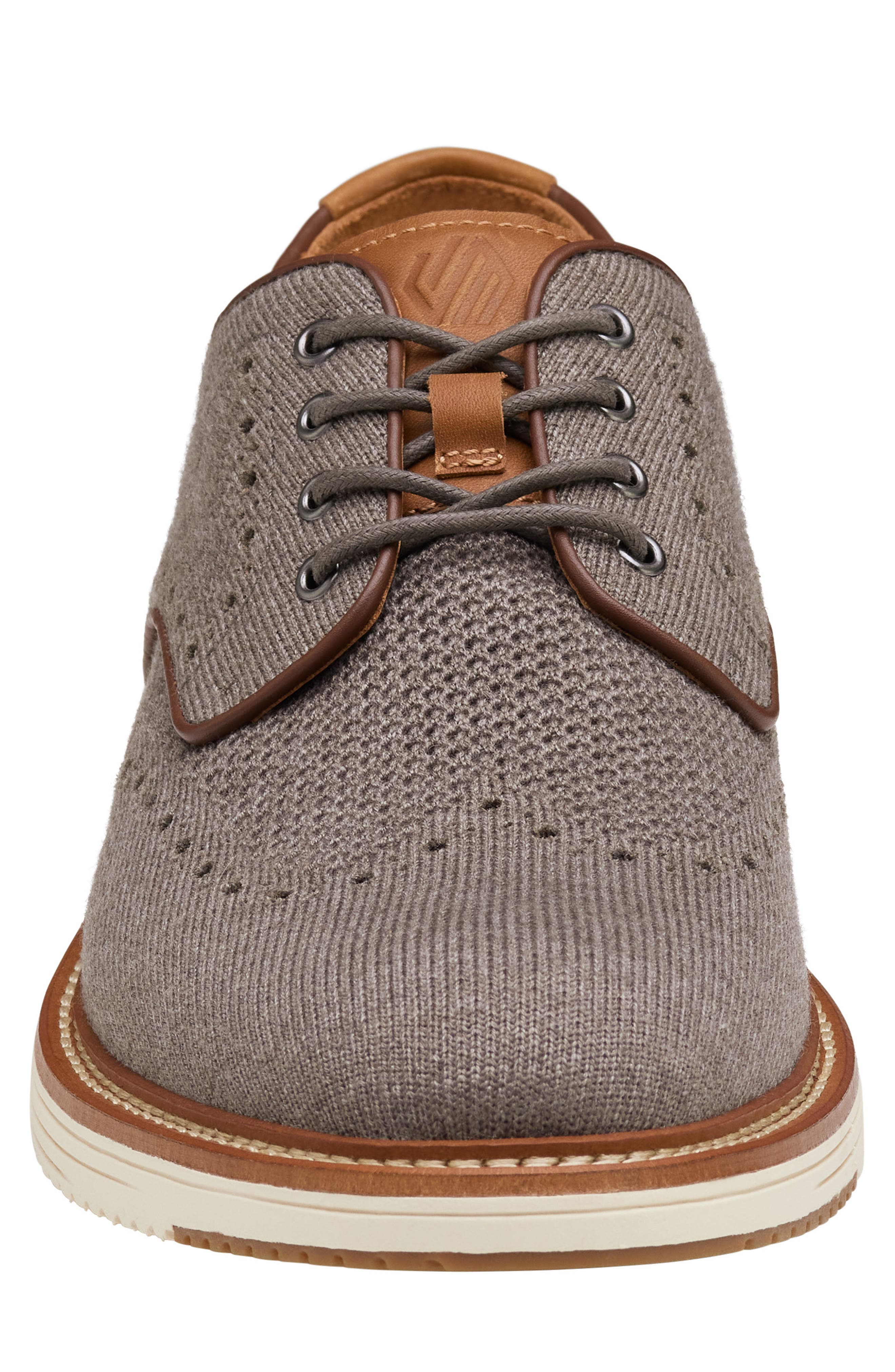 Johnston & Murphy Upton Knit Wingtip, Alternate, color, Gray