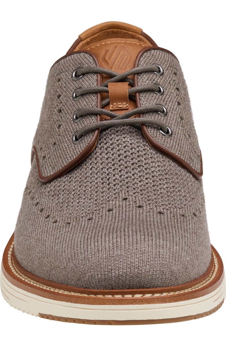 Johnston & Murphy Upton Knit Wingtip, Alternate, color, Gray