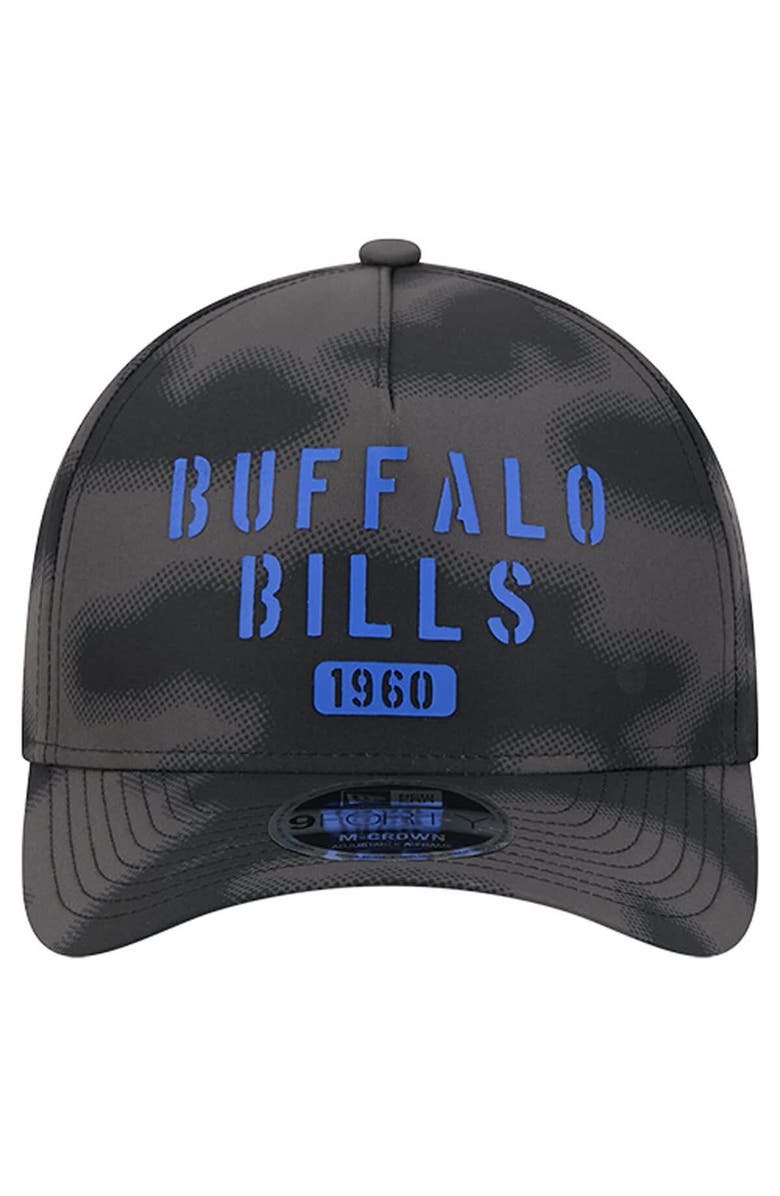 New Era Men's New Era Gray Buffalo Bills Halftone Camo 9FORTY Hat, Alternate, color, Gray