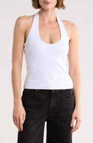 Abound Rib Knit Halter Top