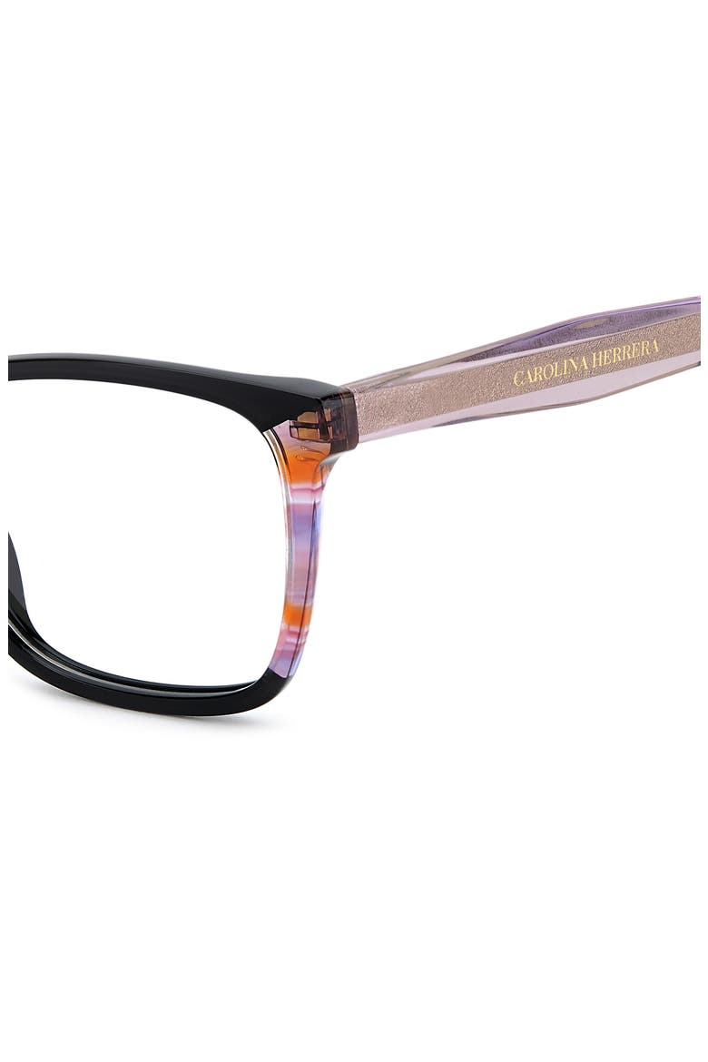 53mm Rectangular Reading Glasses, Alternate, color, BLACK MULTICOLOR