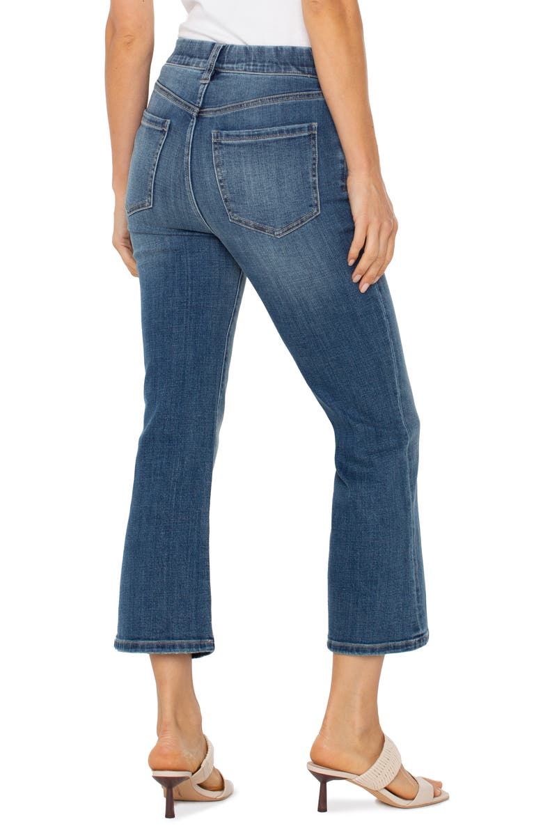 Liverpool Los Angeles Gia Glider Exposed Button Crop Flare Jeans, Alternate, color, 