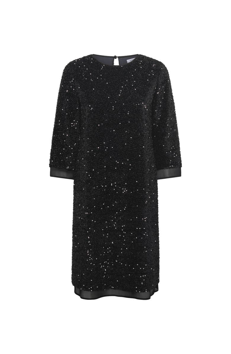 GERARD DAREL Liora Sequin Dress, Alternate, color, Black