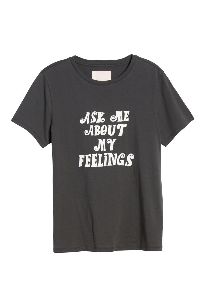 Ask Me About My Feelings Tee, Alternate, color, BLACK