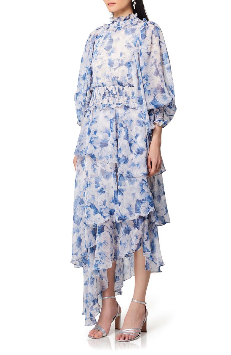 Elliatt Astrid Floral Long Sleeve Midi Dress, Alternate, color, 