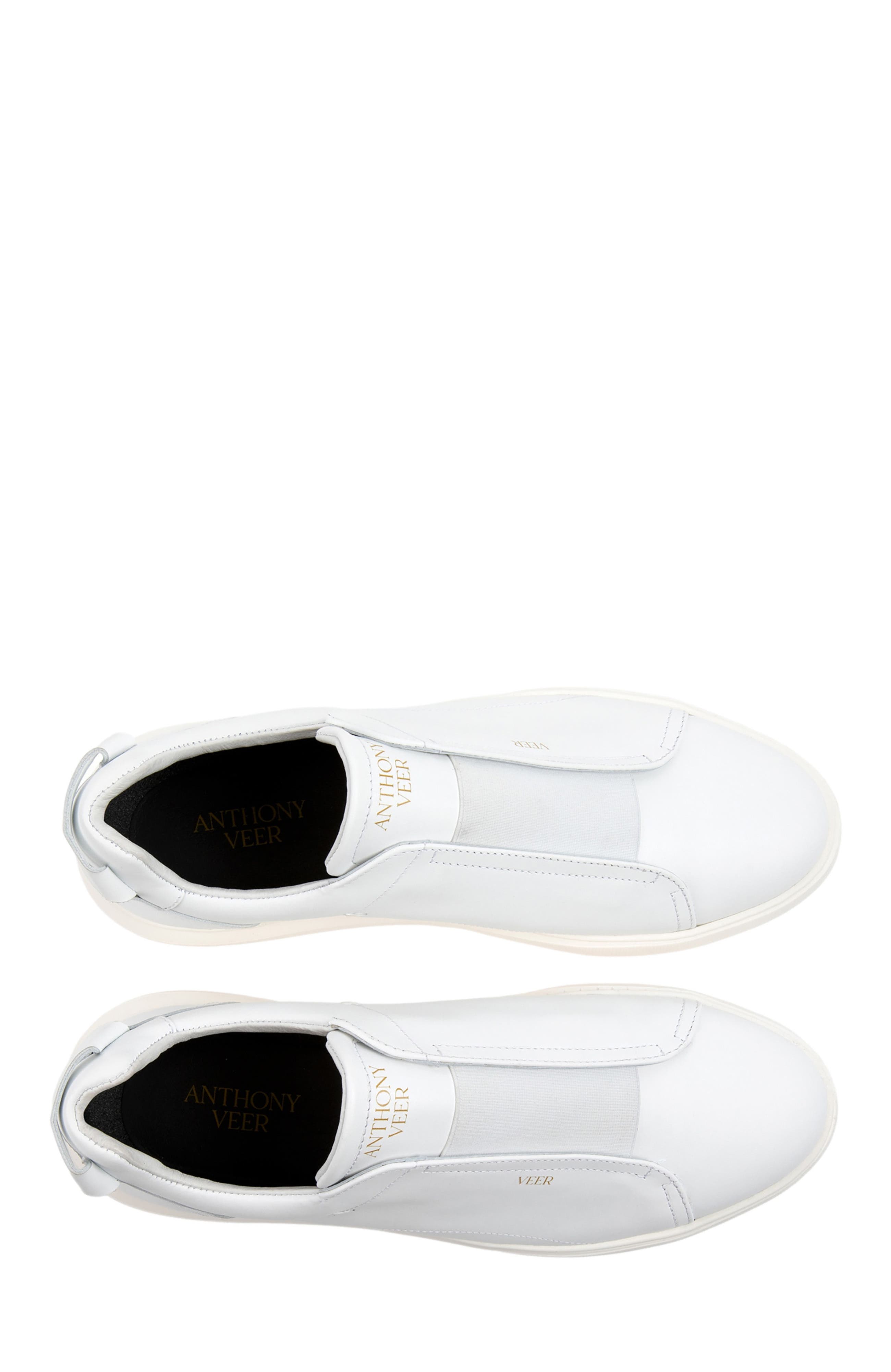 Anthony Veer Lucas Laceless Sneaker, Alternate, color, White